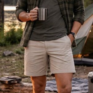 Vintage Patagonia Stand Up Shorts Men 40 Beige Organic Cotton Canvas Hiking Y2K